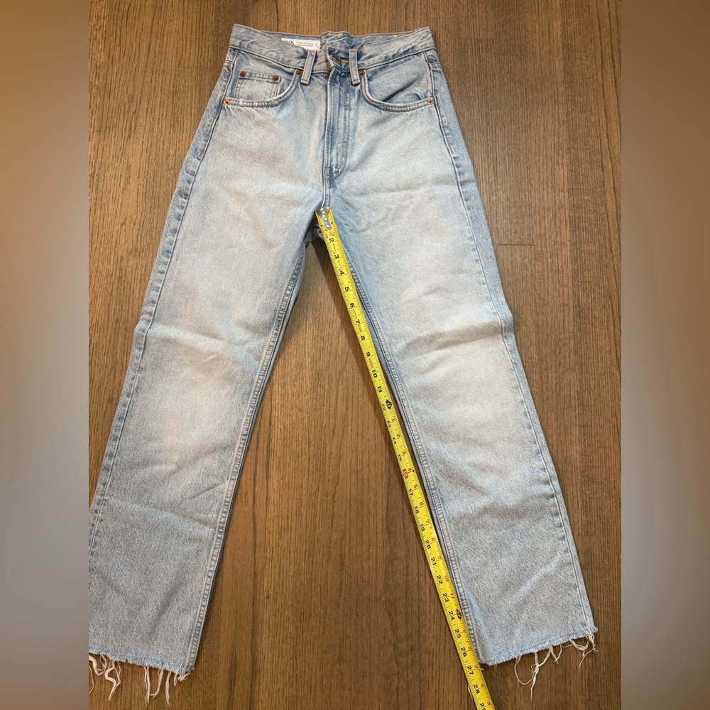 Zara Jeans-Light Wash-Distressed Hem-Size 2 - Picture 8 of 8